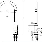 Kitchen basin mixers